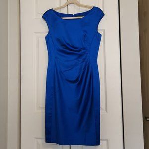Size 8 Lauren by Ralph Lauren Blue Dress- so flattering! Elegant and versatile